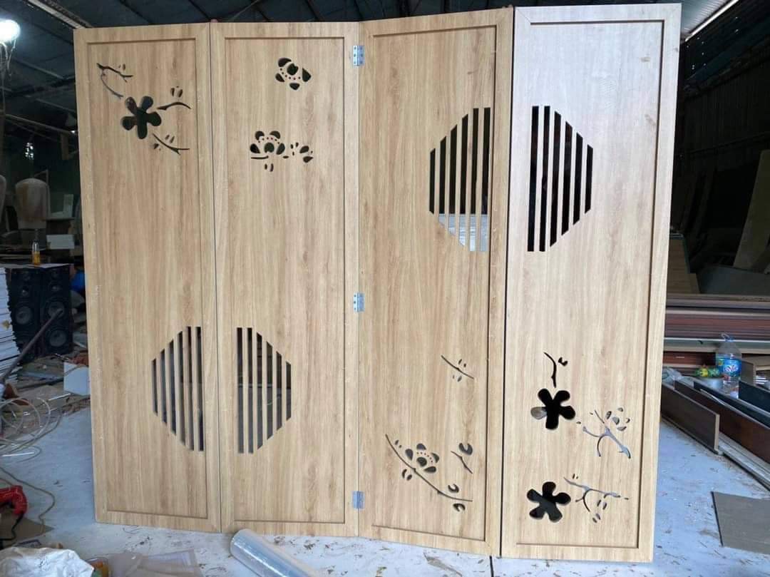 Kệ Vách Gỗ Công Nghiệp Mẫu 01 Hải Phòng.